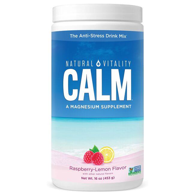 Natural Vitality Calm Raspberry-Lemon Vitamin 16 oz Powder