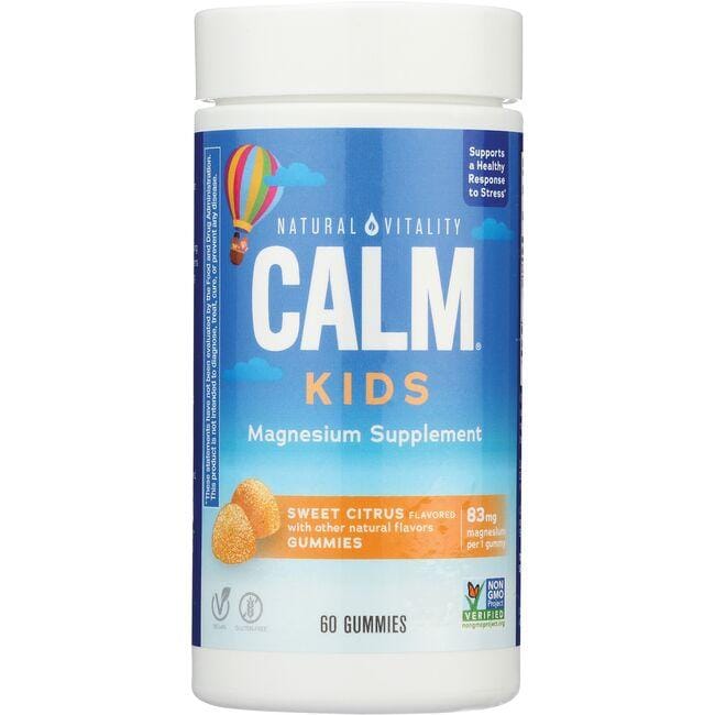 Natural Vitality Calm Kids - Sweet Citrus Vitamin | 83 mg | 60 Gummies