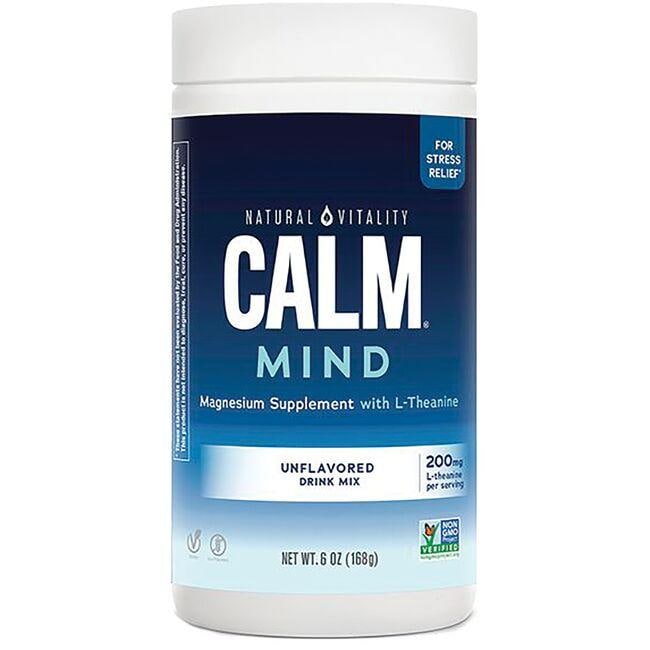 Natural Vitality Calm Mind - Unflavored Vitamin | 6 oz Powder