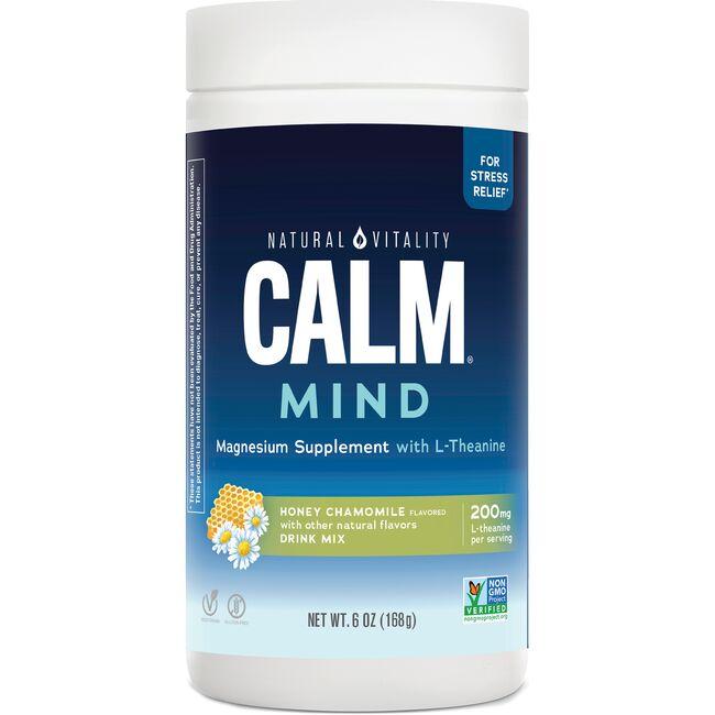 Natural Vitality Calm Mind - Honey Chamomile Vitamin | 6 oz Powder