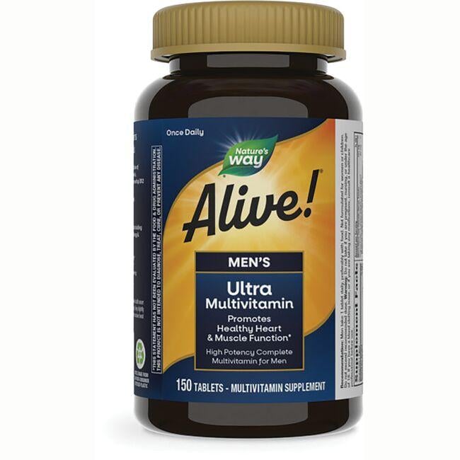 Natures Way Alive! Mens Ultra Potency Complete Multivitamin | 150 Tabs