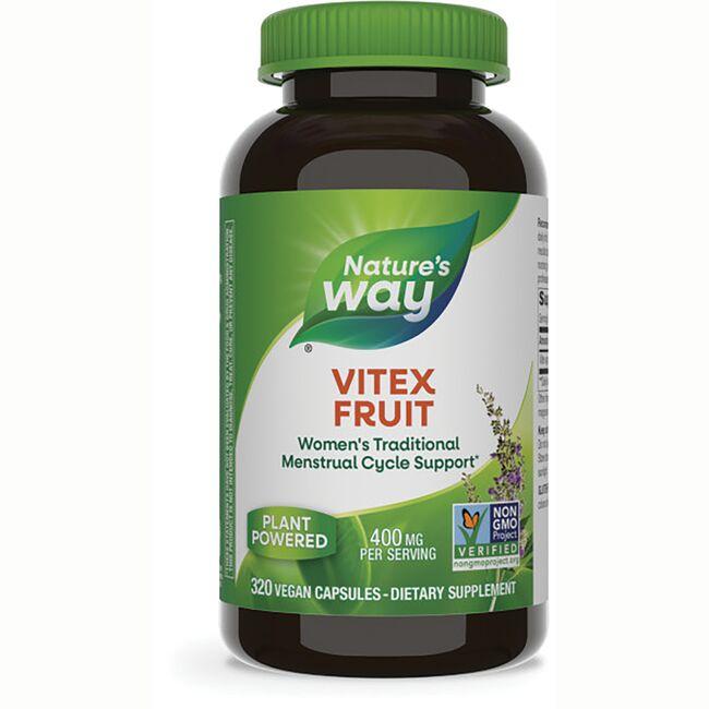 Natures Way Vitex Fruit Vitamin | 400 mg | 320 Vegan Caps | Womens Health