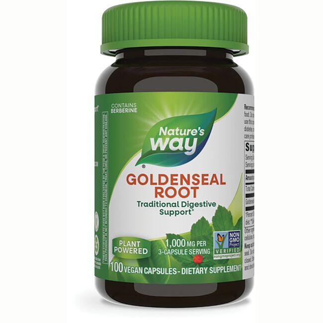 Natures Way Goldenseal Root Vitamin 1140 mg 100 Vegan Caps Herbs and Supplements
