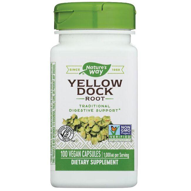 Natures Way Yellow Dock Root Vitamin | 500 mg | 100 Veg Caps