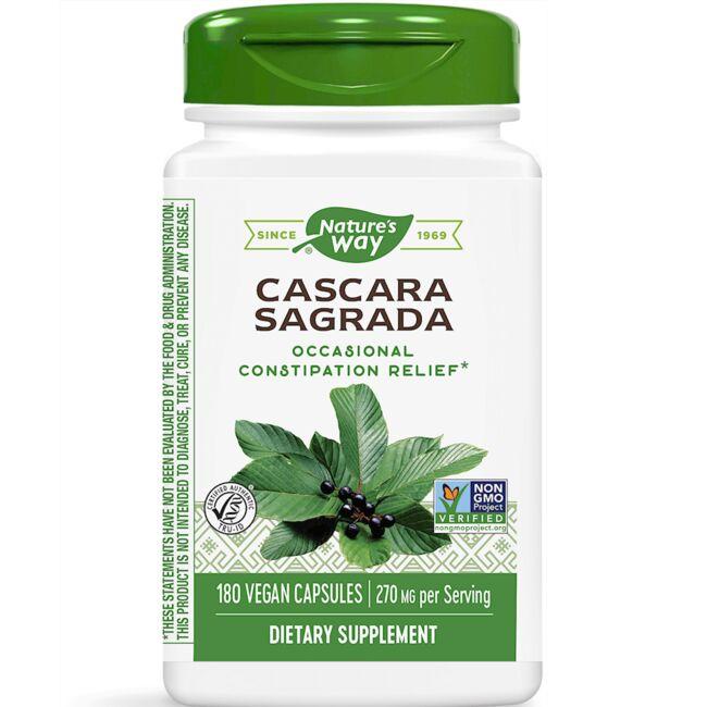 Natures Way Cascara Sagrada Vitamin 270 mg 180 Vegan Caps