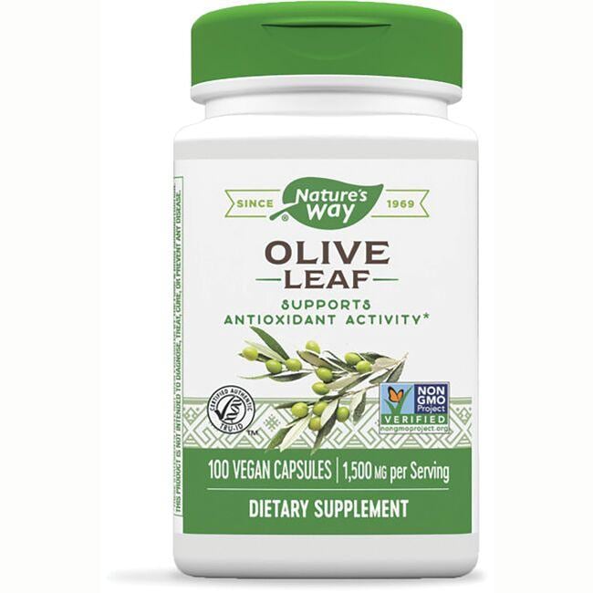 Natures Way Olive Leaf Vitamin | 500 mg | 100 Veg Caps