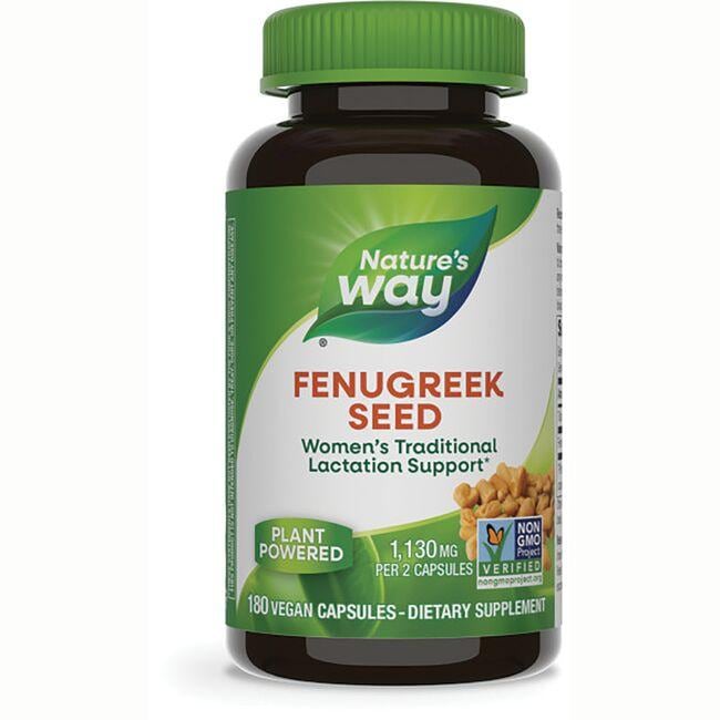 Natures Way Fenugreek Seed Vitamin 610 mg 180 Vegan Caps