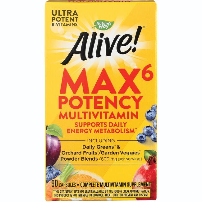 Alive! Max 6 Potency Multivitamin