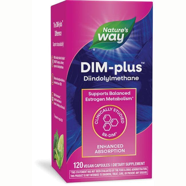 Natures Way Dim-plus Diindolylmethane Supplement Vitamin | 120 Veg Caps