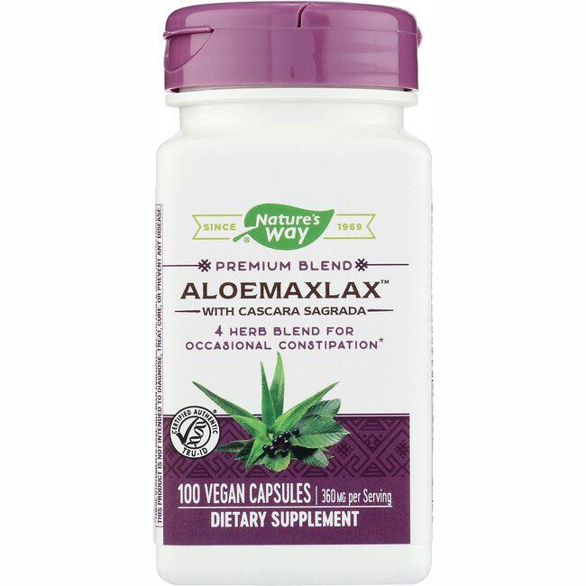 Natures Way Aloemaxlax with Cascara Sagrada Vitamin 360 mg 100 Vcaps