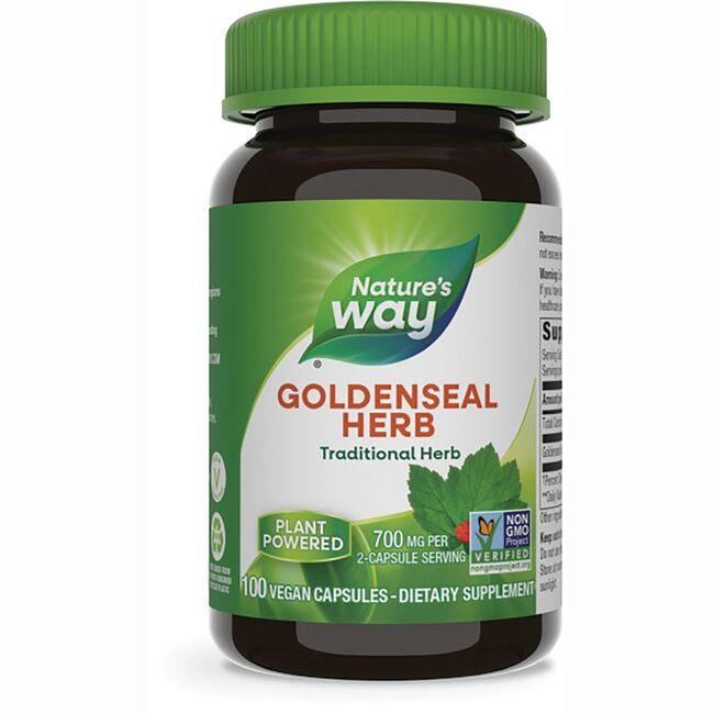 Natures Way Goldenseal Herb Vitamin | 800 mg | 100 Vegan Caps | Herbs and Supplements