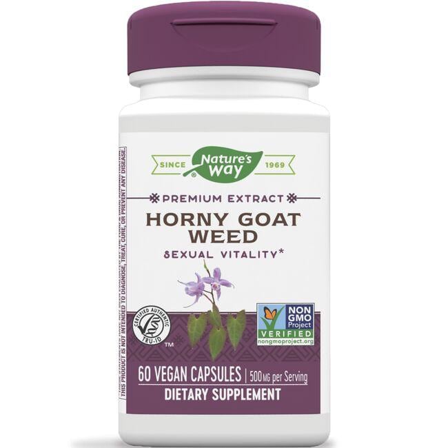 Natures Way Horny Goat Weed Standardized Vitamin 60 Caps Sexual Health Support