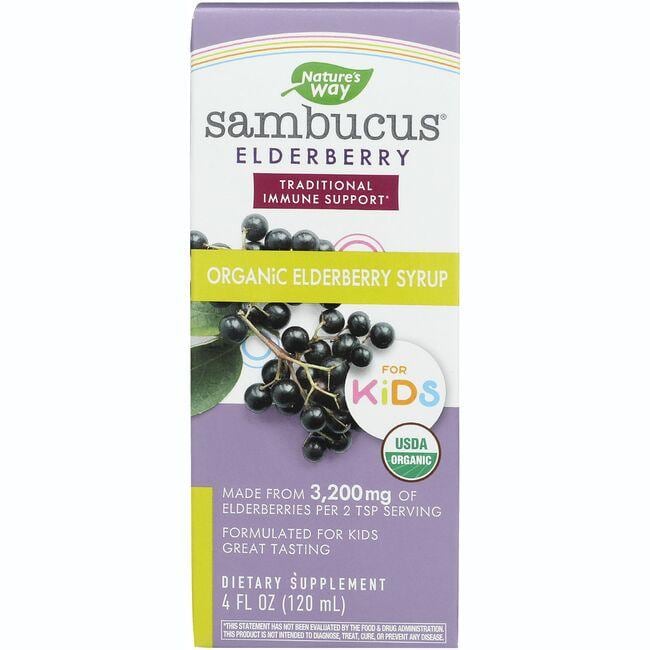 Sambucus Elderberry - Organic Elderberry Syrup - For Kids