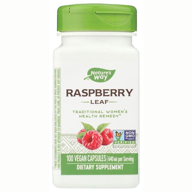 Natures Way Red Raspberry Leaves Supplement Vitamin 450 mg 100 Caps
