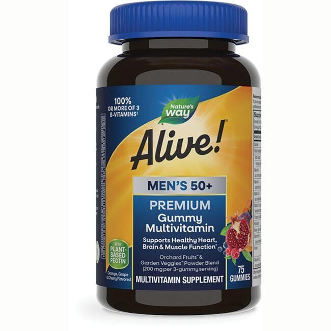 Alive! Men's 50+ Premium Gummies Multivitamin