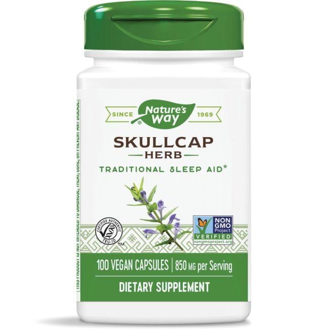 Natures Way Skullcap Herb Vitamin | 850 mg | 100 Vegan Caps