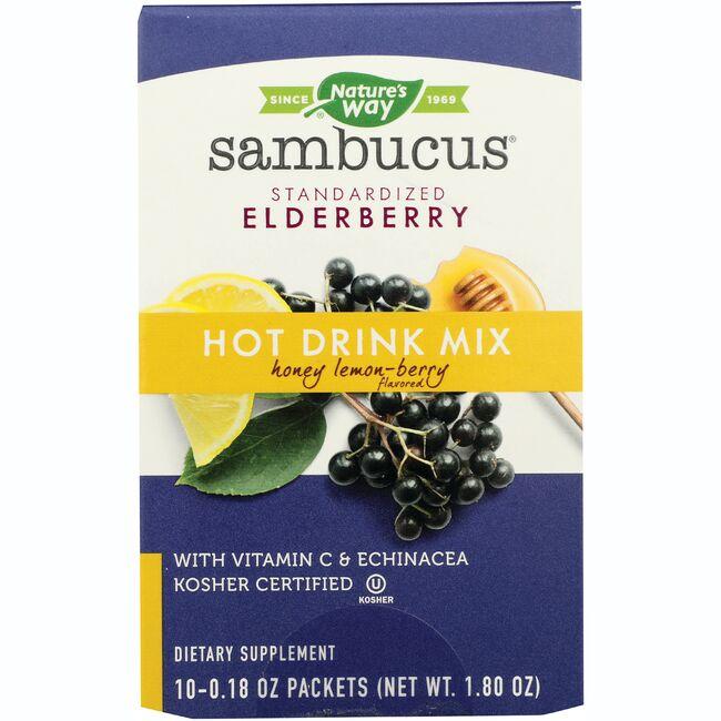 Sambucus Standardized Elderberry Hot Drink Mix - Honey Lemon-Berry