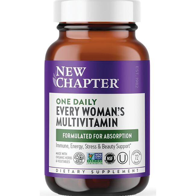 New Chapter One Daily Every Womans Multivitamin | 72 Veg Tabs
