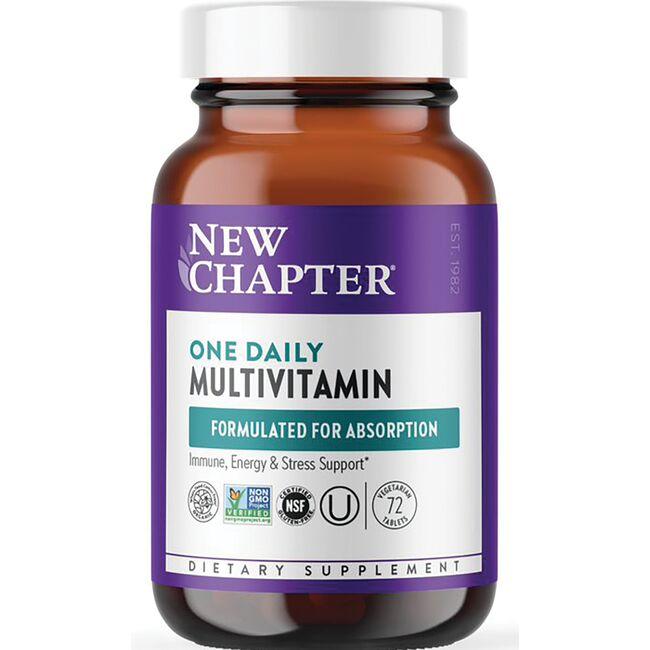 New Chapter One Daily Multivitamin | 72 Veg Tabs