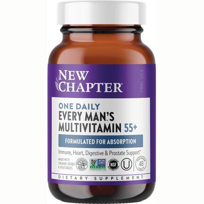 New Chapter One Daily Every Mans Multivitamin 55+ | 48 Veg Tabs