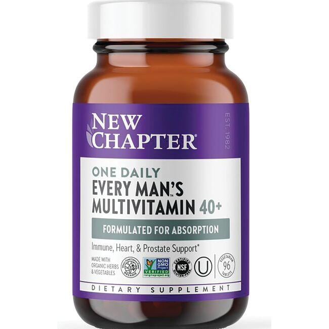 New Chapter One Daily Every Mans Multivitamin 40+ | 96 Veg Tabs