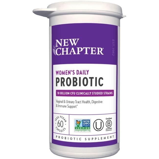 New Chapter Womens Daily Probiotic Supplement Vitamin | 10 Billion CFU | 60 Vegan Caps