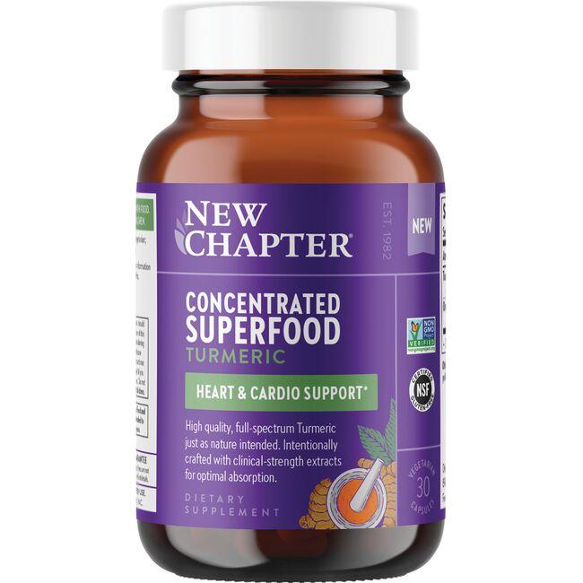 New Chapter Concentrated Superfood Turmeric Vitamin | 30 Veg Caps