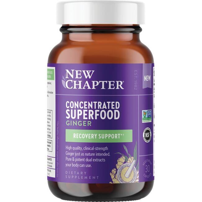 New Chapter Concentrated Superfood Ginger Vitamin | 30 Veg Caps