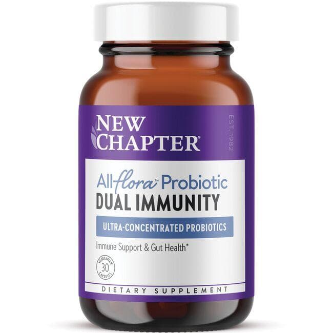 New Chapter All-Flora Probiotic Dual Immunity Vitamin | 1 Billion CFU | 30 Veg Caps