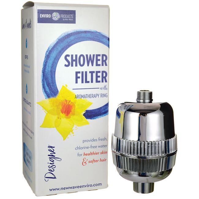 Designer Shower Filter with Aromatherapy Ring