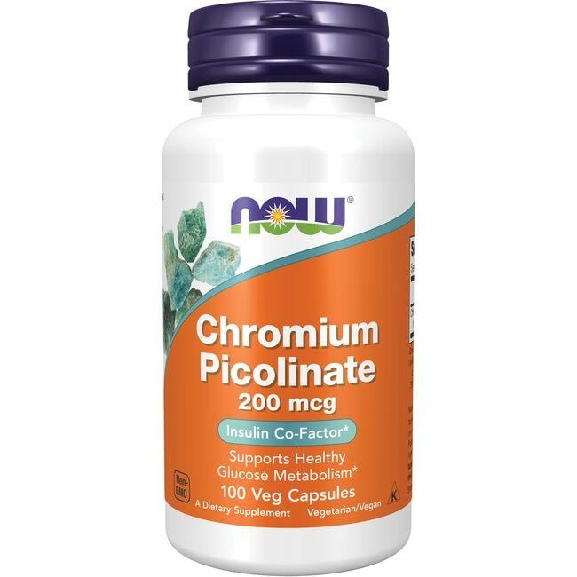 NOW Foods Chromium Picolinate Vitamin 200 mcg 100 Caps