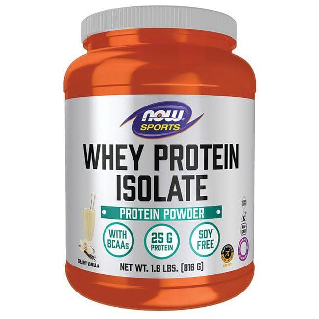 NOW Foods Whey Protein Isolate - Creamy Vanilla Vitamin | 1.8 lbs Powder