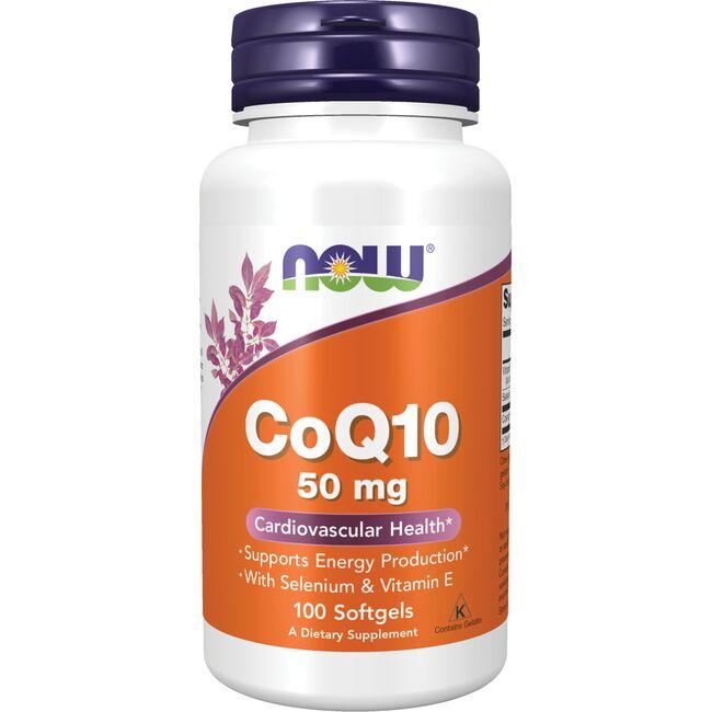 NOW Foods Coq10 Supplement Vitamin | 50 mg | 100 Soft Gels