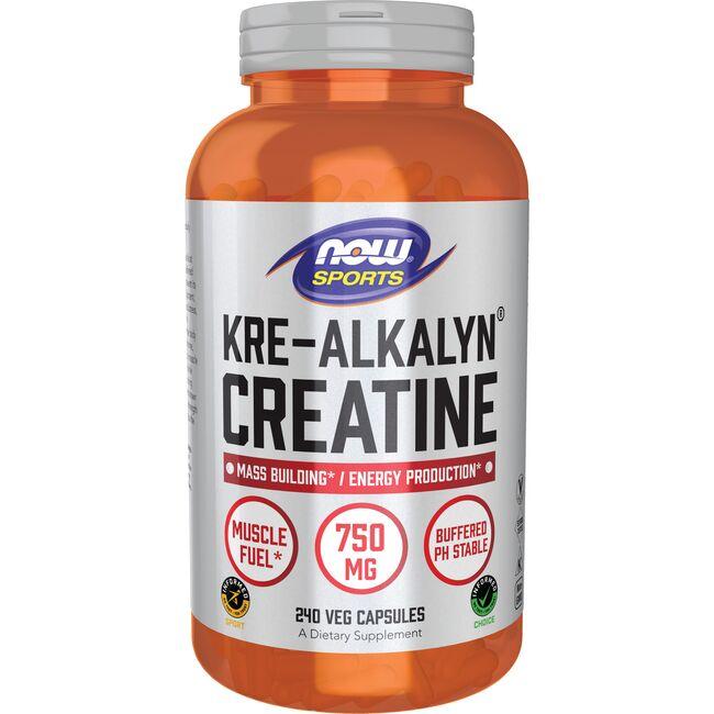NOW Foods Kre-Alkalyn Creatine Vitamin | 240 Veg Caps