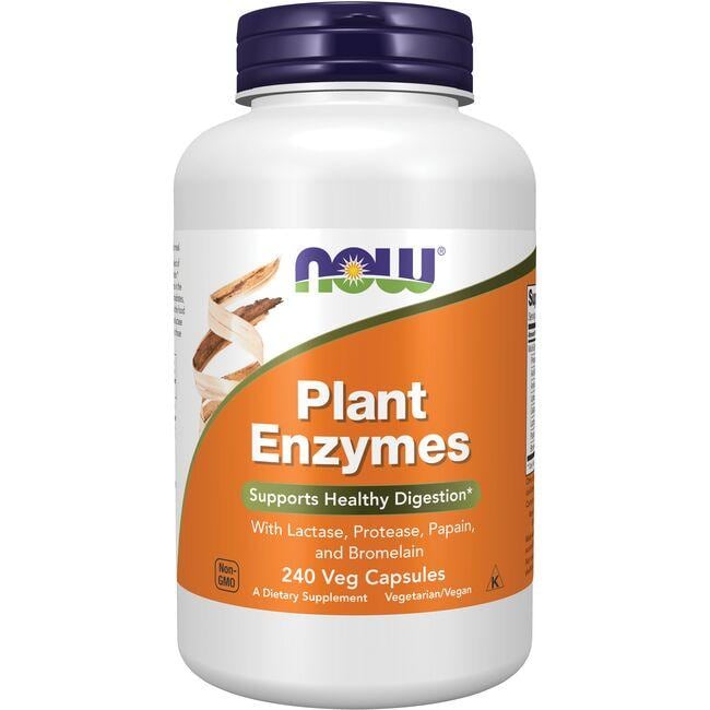 NOW Foods Plant Enzymes Supplement Vitamin | 240 Veg Caps