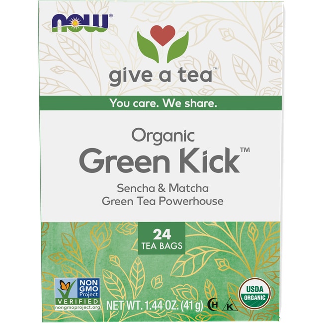 NOW Foods Green Kick Sencha and Matcha Green Tea 24 пакетика(ов)