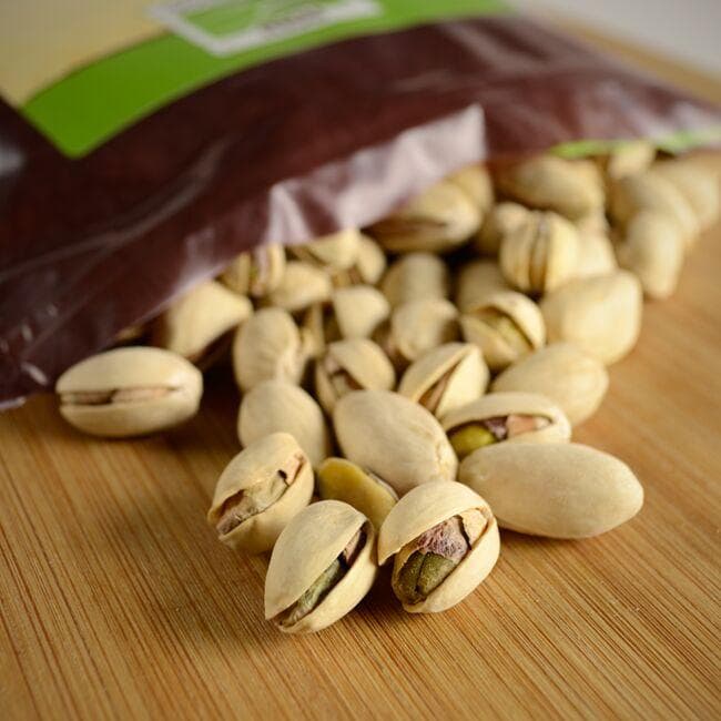 NOW Foods Roasted Pistachios With Sea Salt 12 oz (340 g) Pkg Swanson Health Products