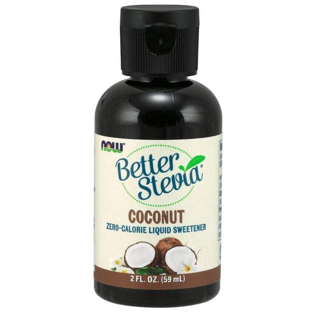 NOW Foods Better Stevia Liquid Sweetener - Coconut | 2 fl oz Liquid