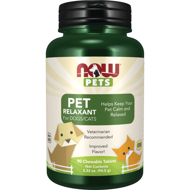 NOW Foods Pet Relaxant for Dogs/Cats 90 Chwbls