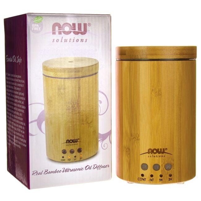 NOW Foods Real Bamboo Ultrasonic Oil Diffuser 1 Unit