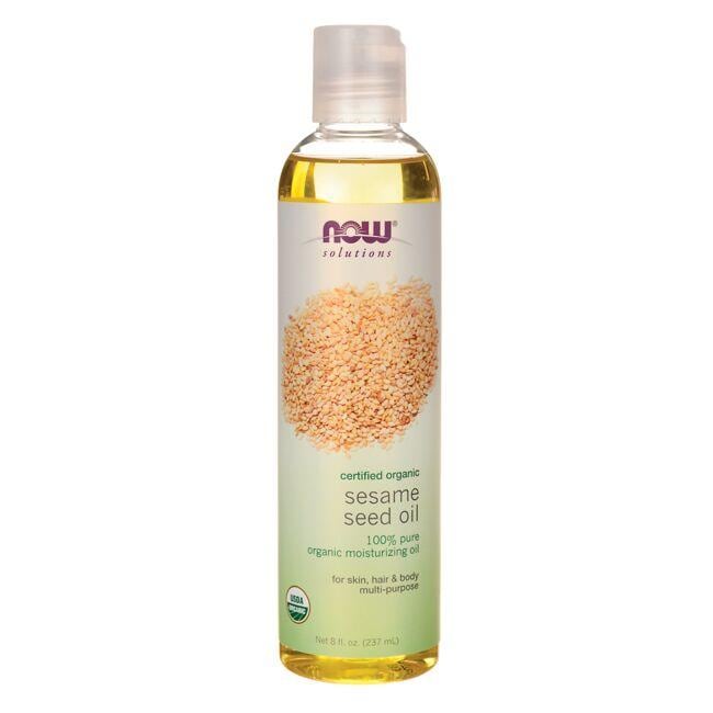 NOW Foods Organic Sesame Seed Oil | 8 fl oz Liquid