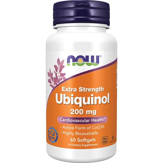 NOW Foods Extra Strength Ubiquinol Supplement Vitamin | 200 mg | 60 Soft Gels