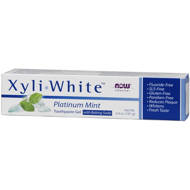 NOW Foods Xyliwhite Toothpaste Gel - Platinum Mint гель 6,4 унции