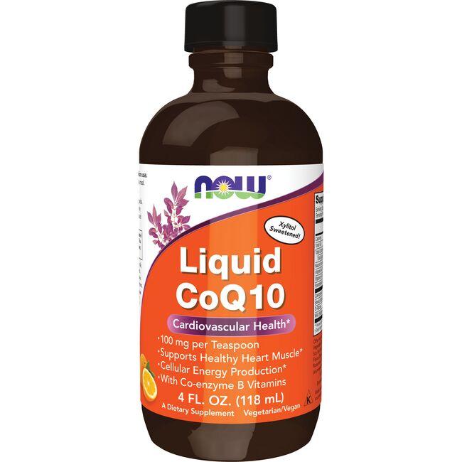 NOW Foods Liquid Coq10 - Orange Supplement Vitamin | 4 fl oz Liquid