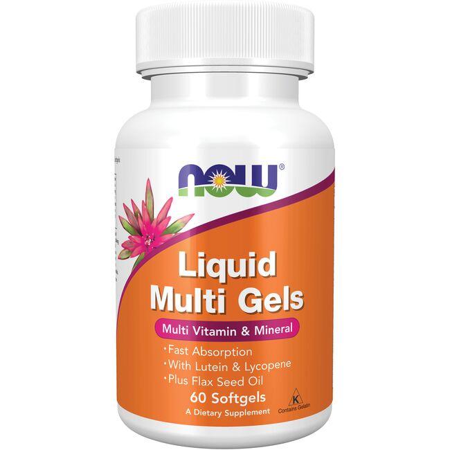 NOW Foods Liquid Multi Gels Vitamin 60 Soft Gels