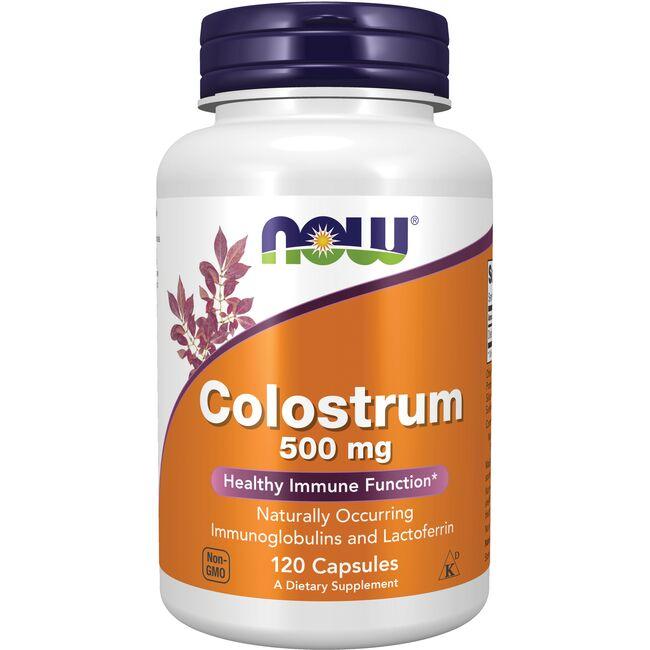 NOW Foods Colostrum Supplement Vitamin 500 mg 120 Veg Caps