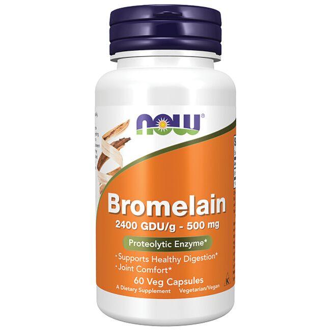 NOW Foods Bromelain Supplement Vitamin | 500 mg | 60 Veg Caps
