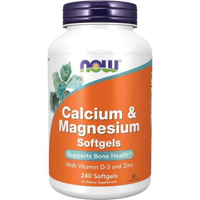 NOW Foods Calcium & Magnesium 240 Sgels - Swanson Health ...