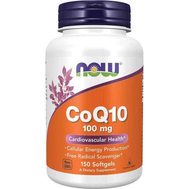 NOW Foods Coq10 Supplement Vitamin | 100 mg | 150 Soft Gels