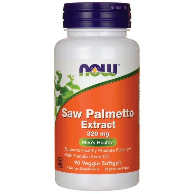 NOW Foods Saw Palmetto Extract Vitamin 320 mg 90 Veg Soft Gels Mens Health